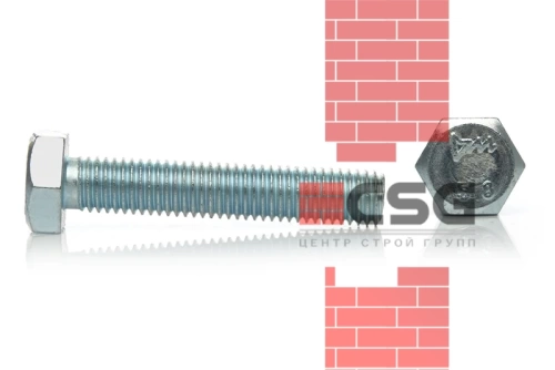 Болт с полной резьбой 12x110 оцинк. DIN 933 (25кг)