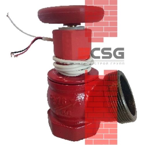 Клапан пожарн чугун угл 125 гр КПЧ 65-1 Ду 65 1,6 МПа муфта-цапка с датч пол ДППК 27 Апогей 110026, DN 65