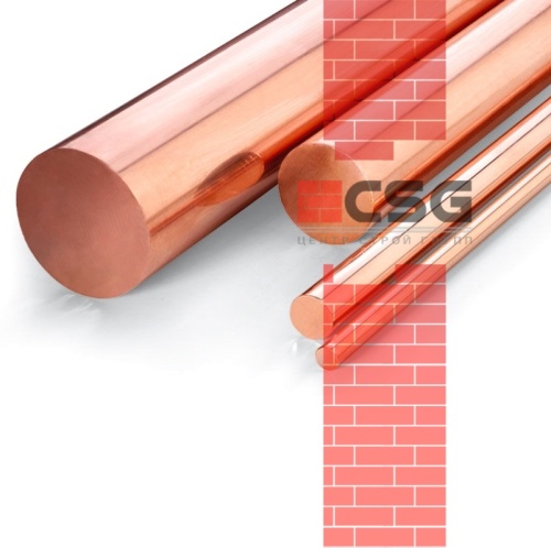 Круг медный 5 тв, длина 3 м, марка М1