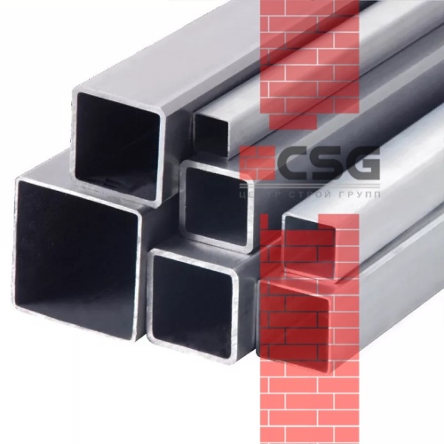 Трубы квадратные оцинкованные 15х1.5, длина 6 м, стенка 1.5