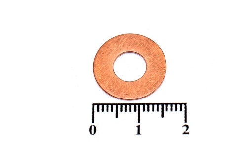 Шайба медная 7х16х0.5